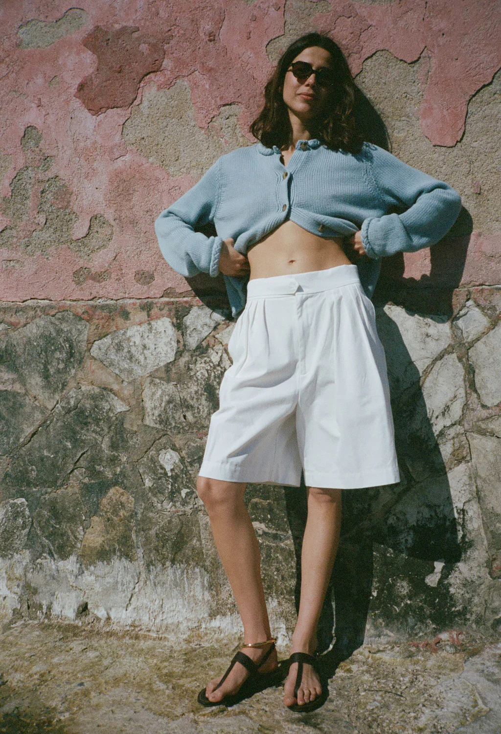 Aldine White Chino Short