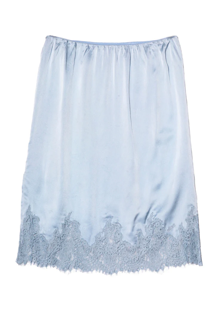 Petrea Bleu Silk Skirt - Image 6