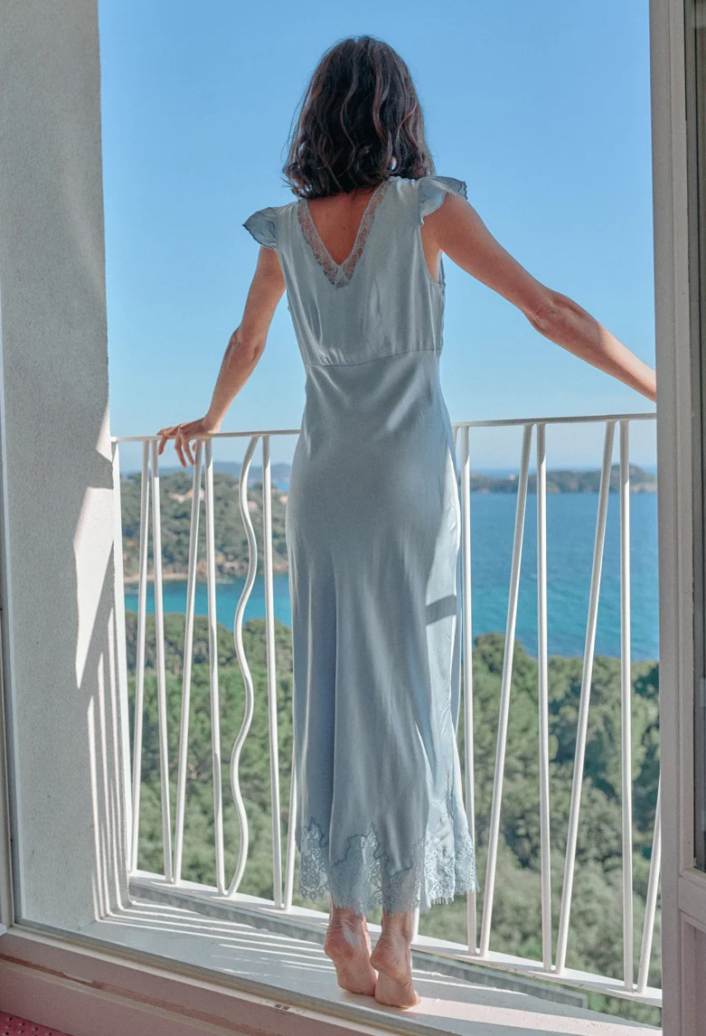 Isol Bleu Silk Dress - Image 4