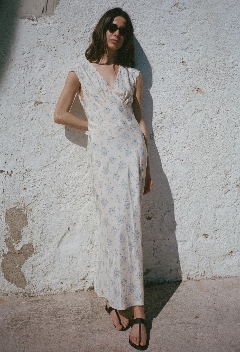 Marja Ivory Silk Dress