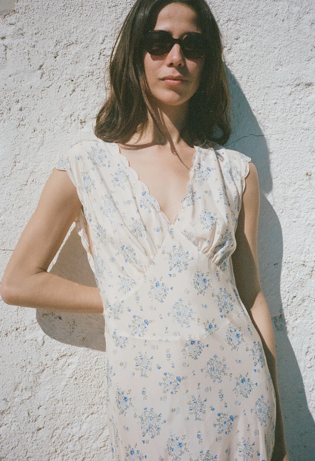 Marja Ivory Silk Dress - Image 2