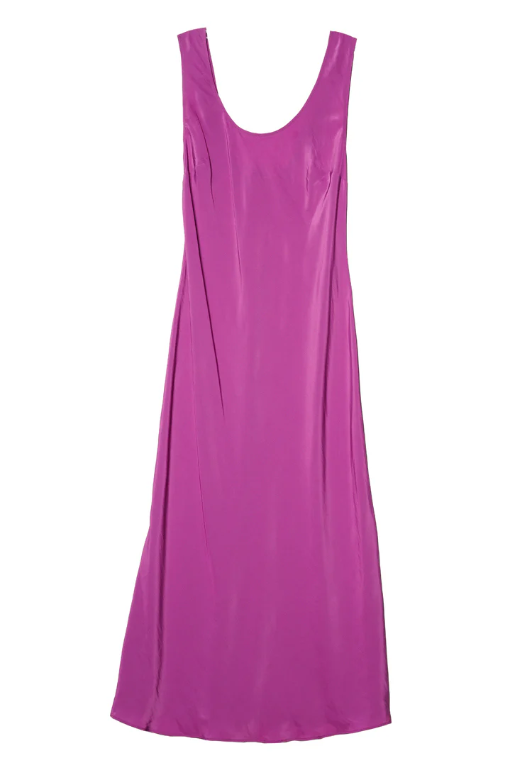 Leticia Orchid Satin Dress - Image 5