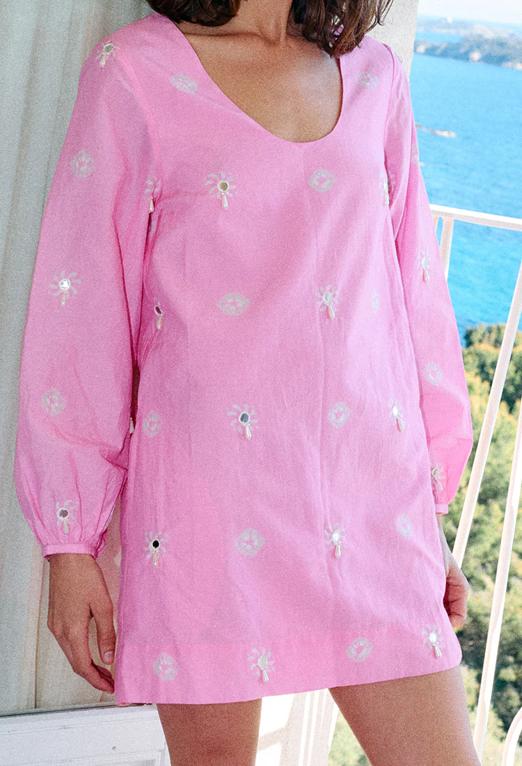 Mirey Pink Palace Dress - Image 4