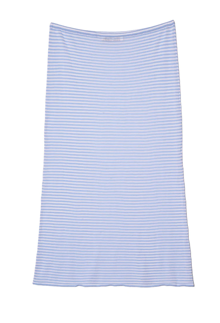 Faye Periwinkle Sheer Knit Skirt - Image 5