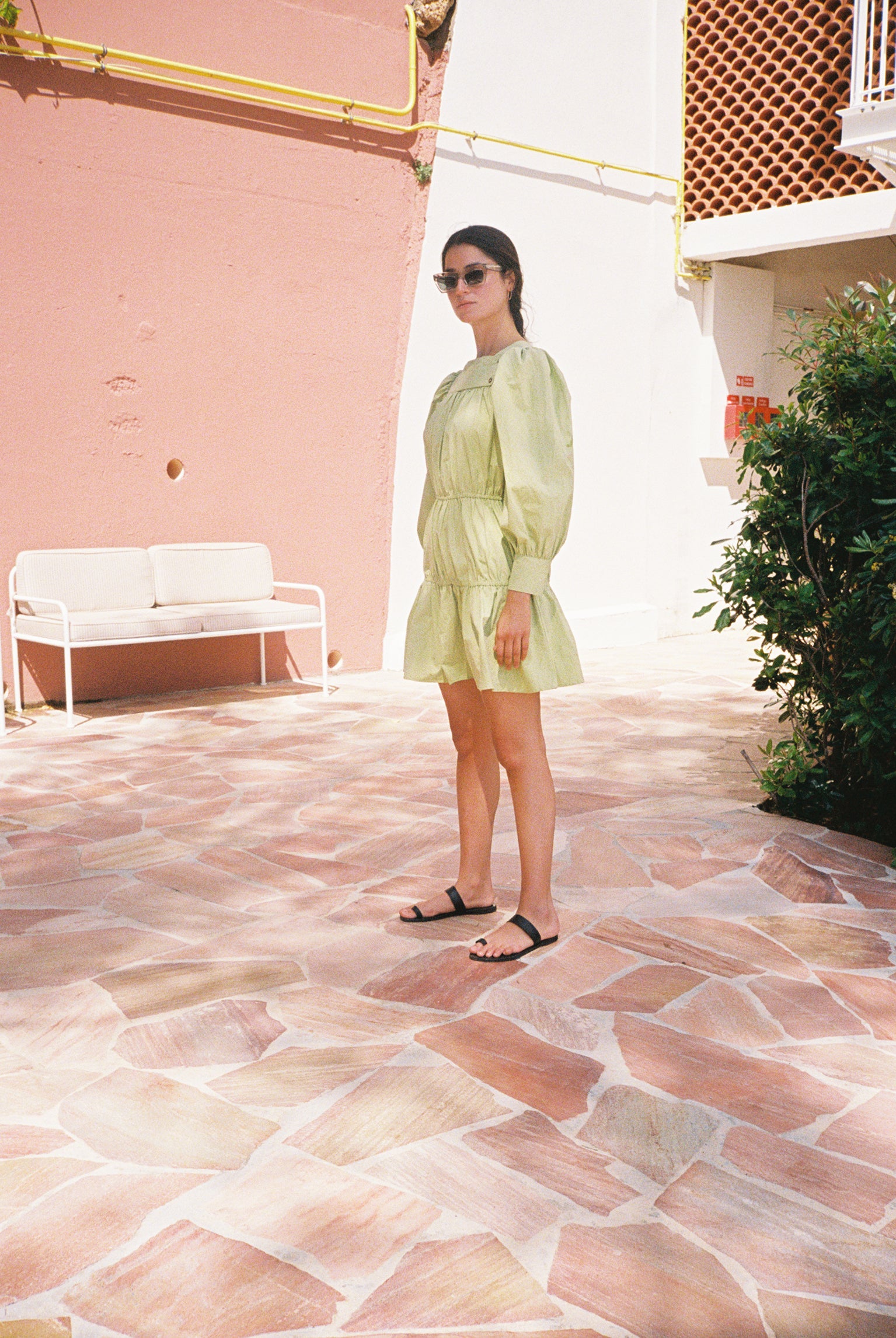 Alessandra Dress Pistachio - Image 5