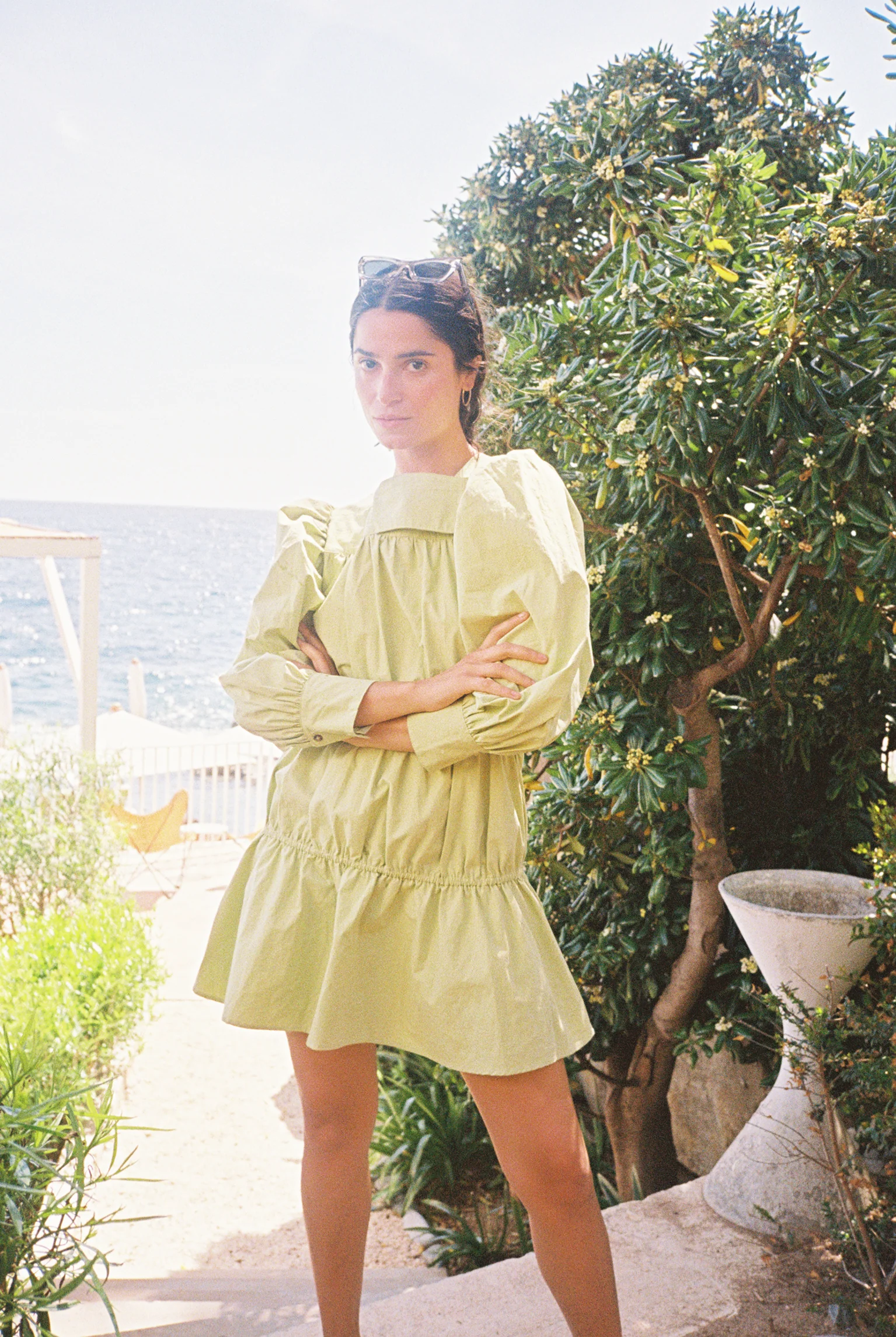 Alessandra Dress Pistachio - Image 7