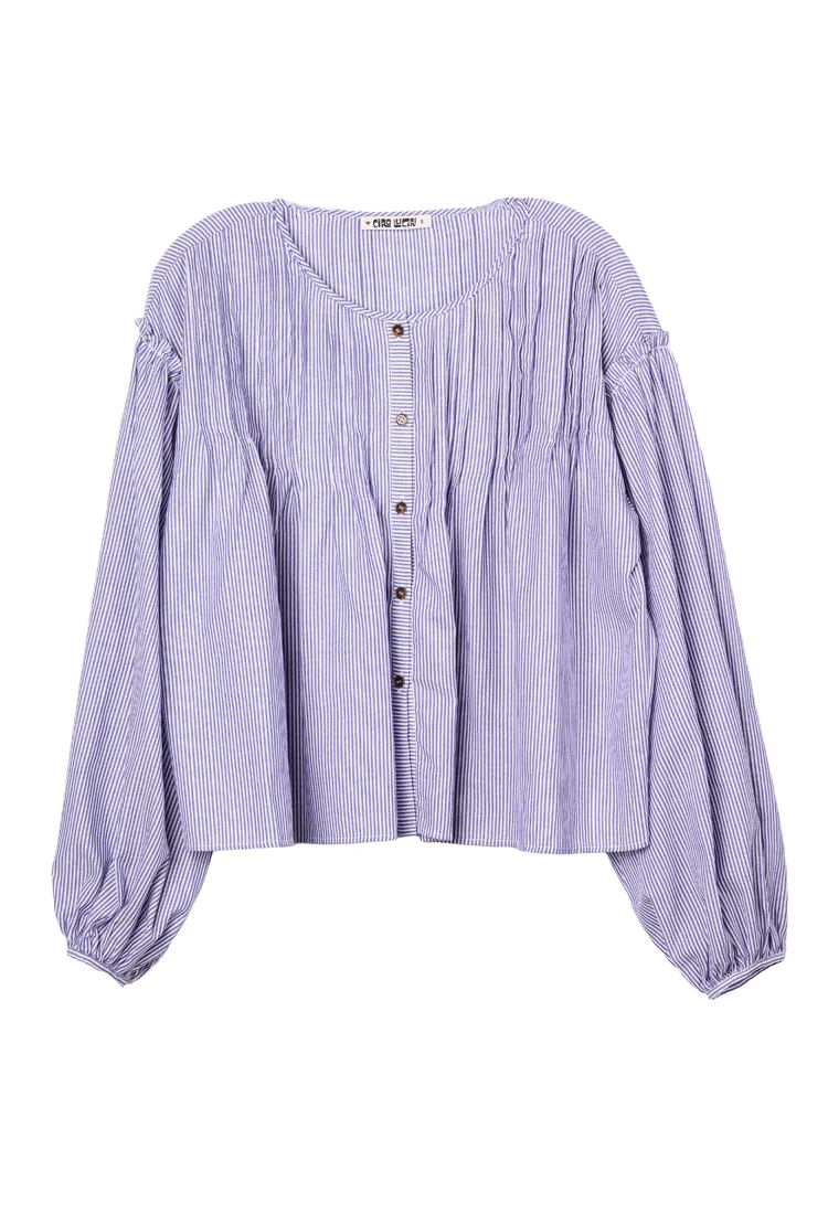 Anaia Stripe Cotton Top - Image 4