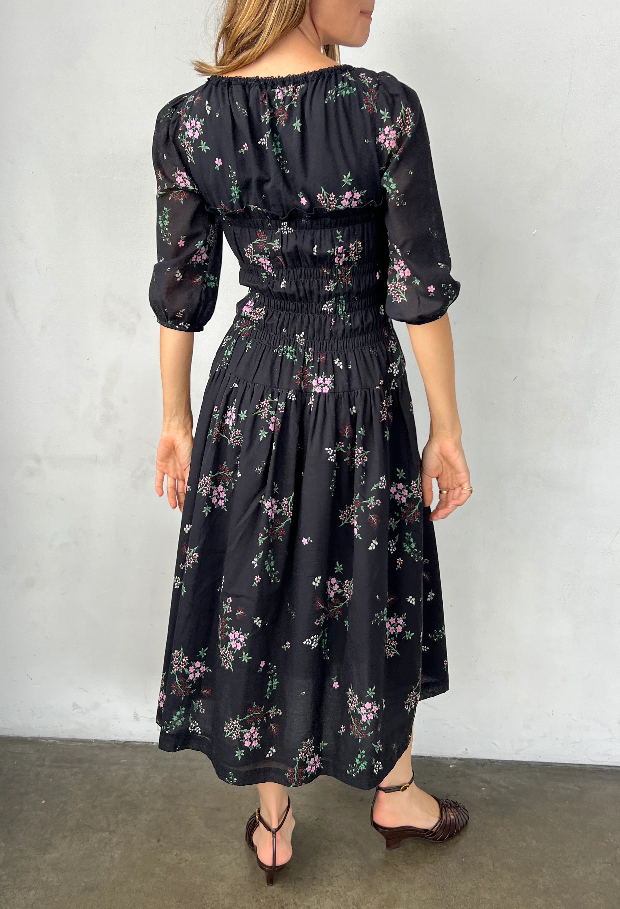 Andrine Dress Wildflower Print Cotton Voile - Image 4
