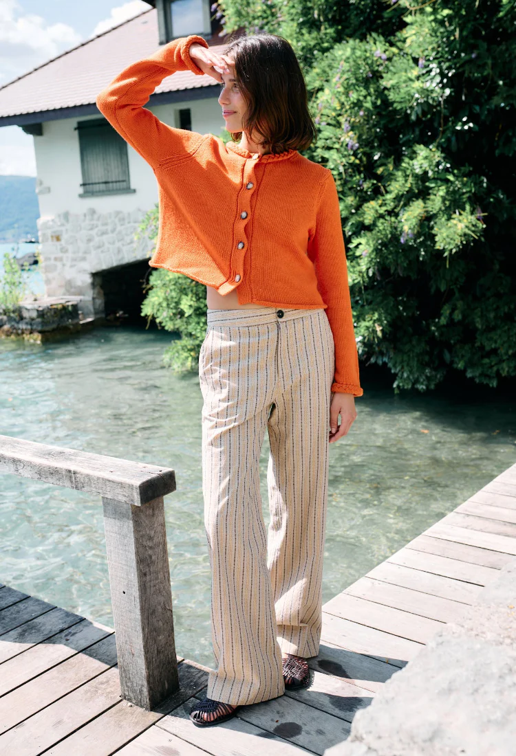 Balthazar Pant Dune Yarn-Dyed Cotton - Image 3
