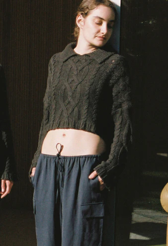 Branca Gray Cotton Pullover - Image 7