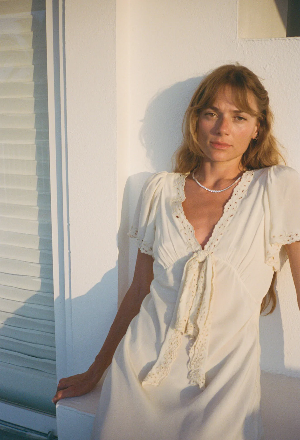 Brunello Ivory Silk Dress - Image 4