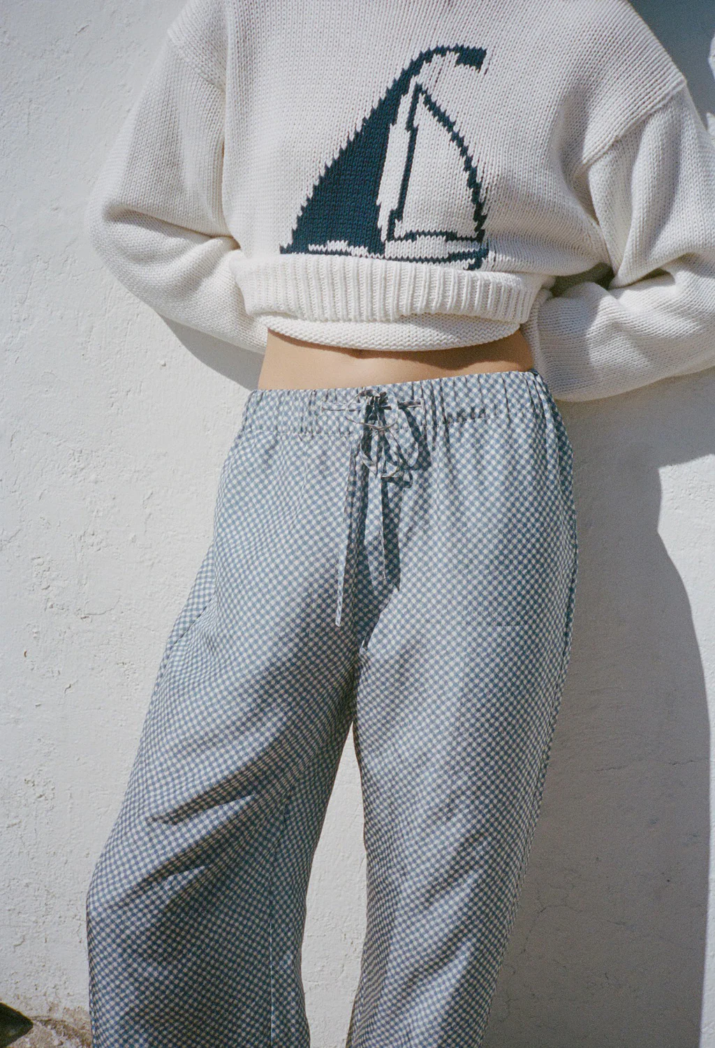 Dania Silk Gingham Pant - Image 3