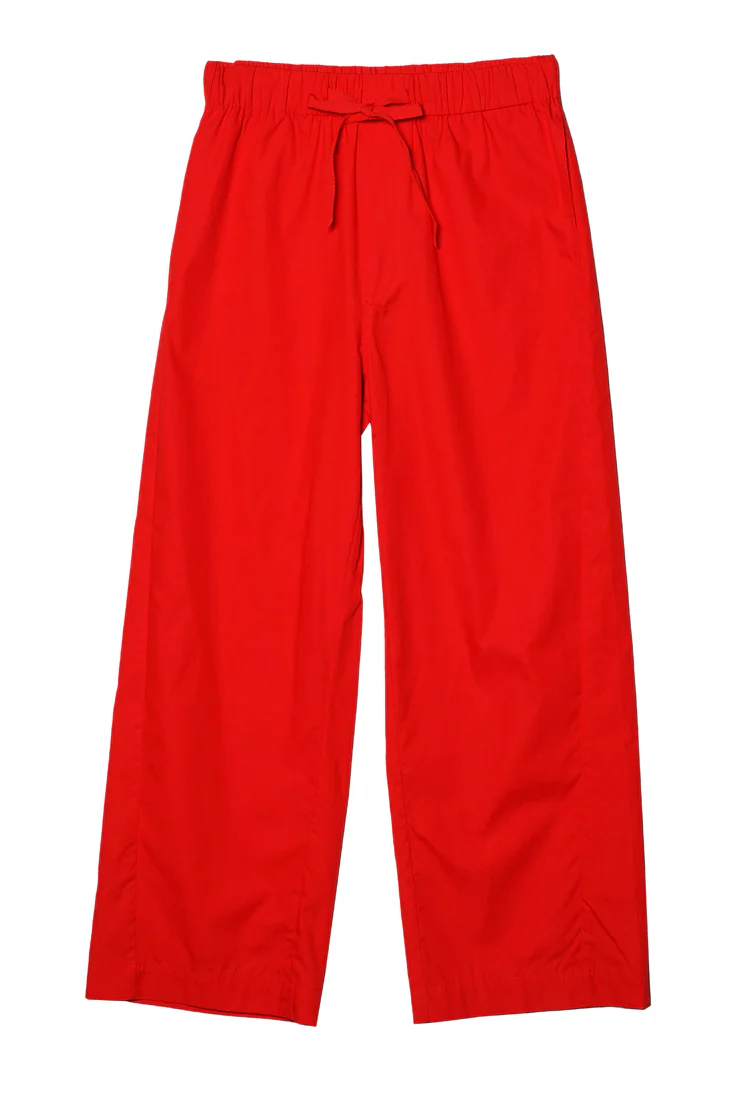 Dania Red Cotton Poplin Pant - Image 5