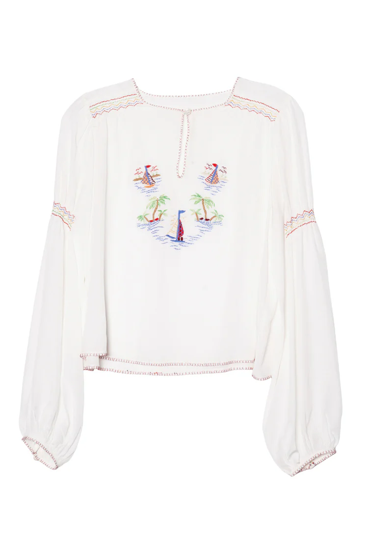 Danita Souvenir Silk Top - Image 4