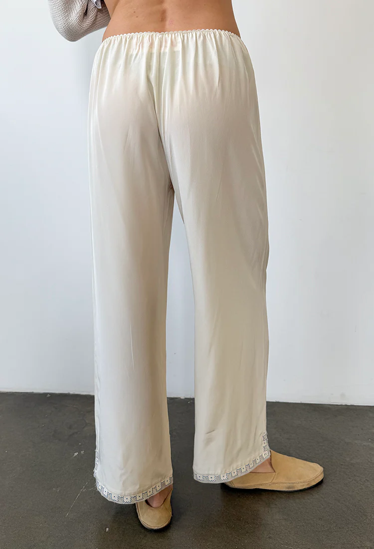 Dita Pant Ivory Silk - Image 3