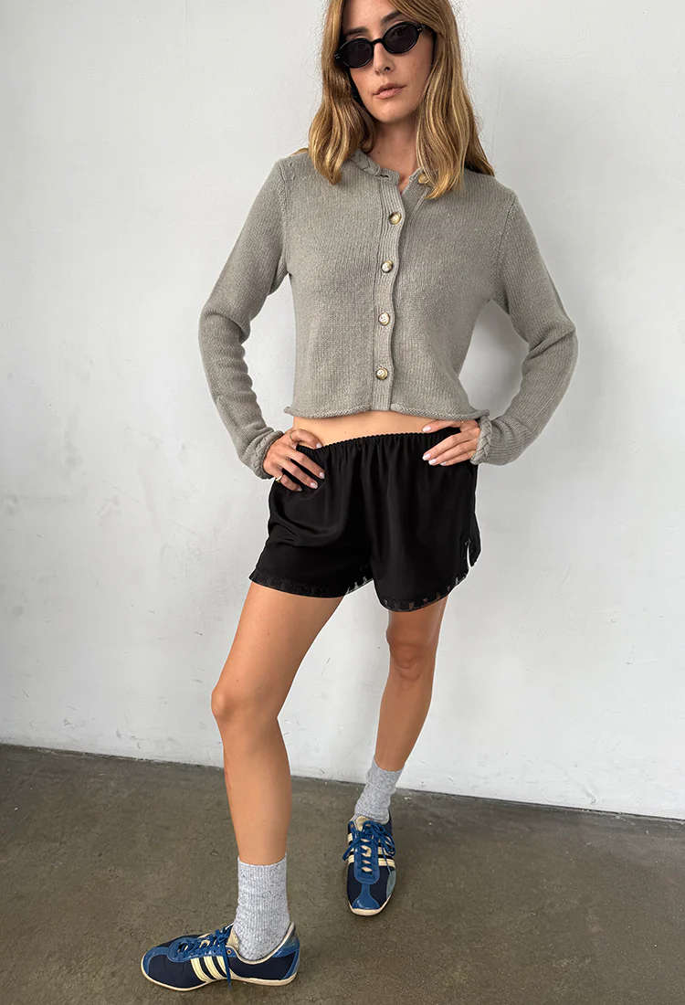 Doris Mist Wool Cardigan - Image 3