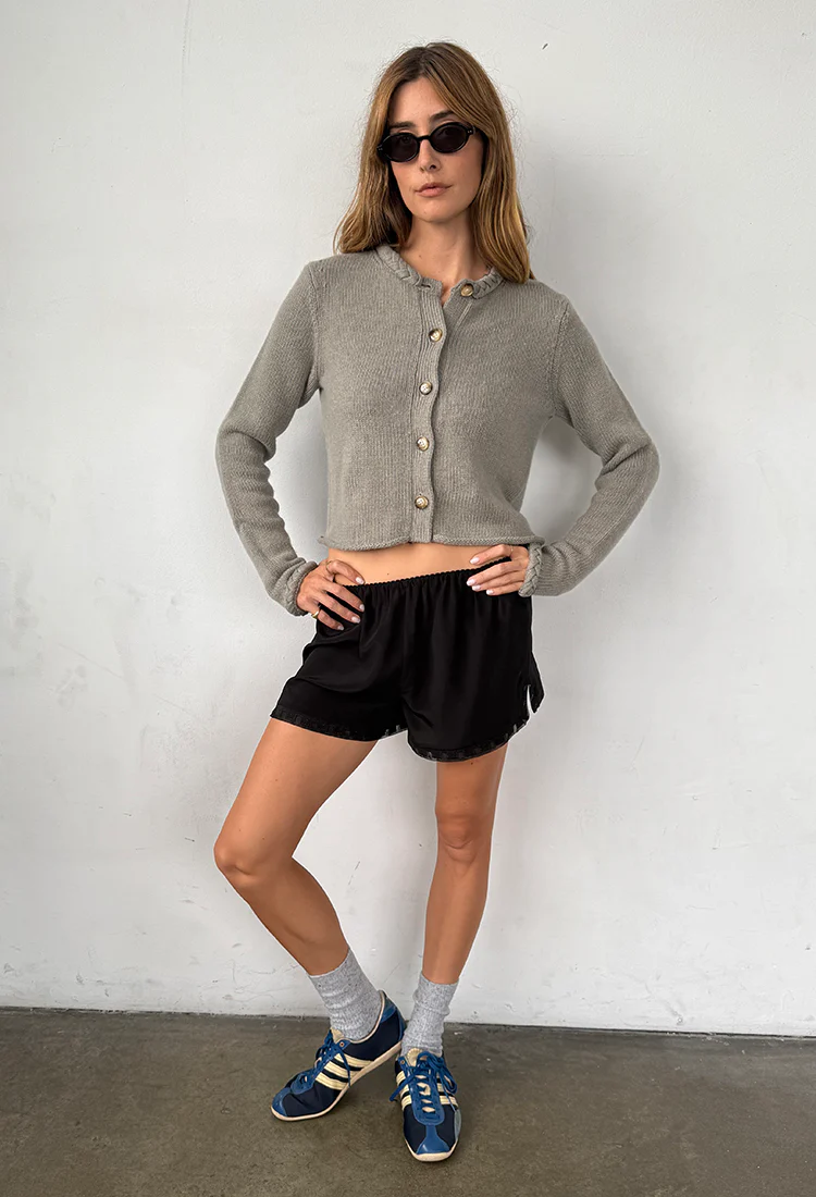 Doris Mist Wool Cardigan - Image 5