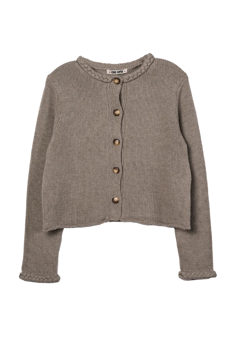 Doris Mist Wool Cardigan - Image 6