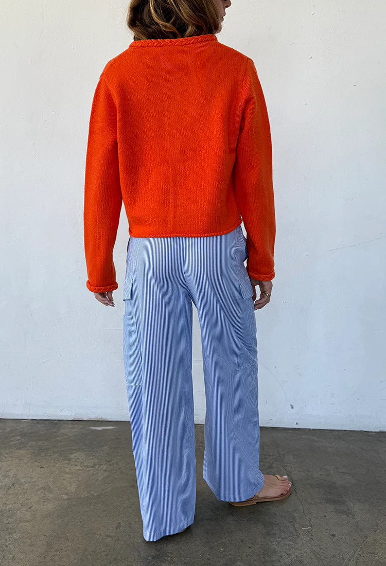 Doris Persimmon Wool Cardigan - Image 4