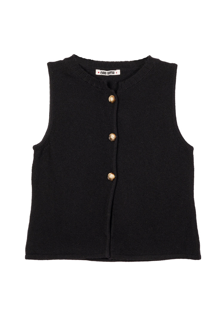 Enea Knit Black Vest - Image 6