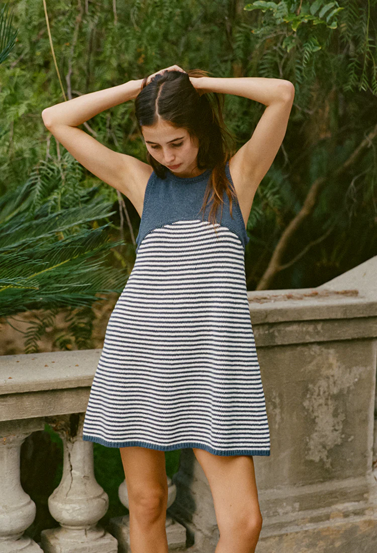 Eros Stripe Knit Dress - Image 3