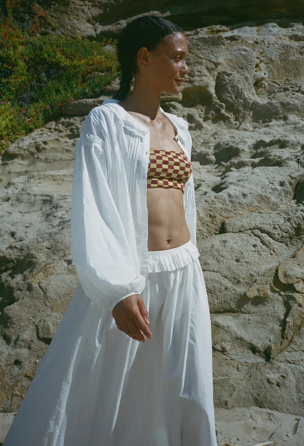 Esi White Cotton Skirt - Image 5