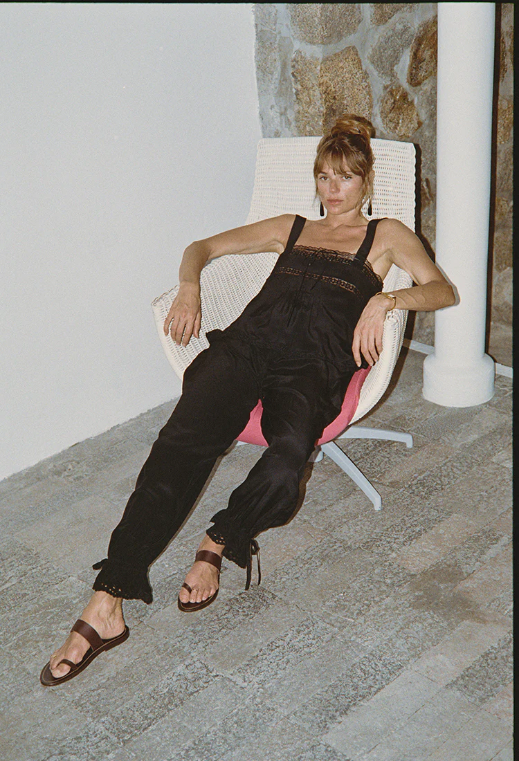Euri Black Silk Top - Image 3