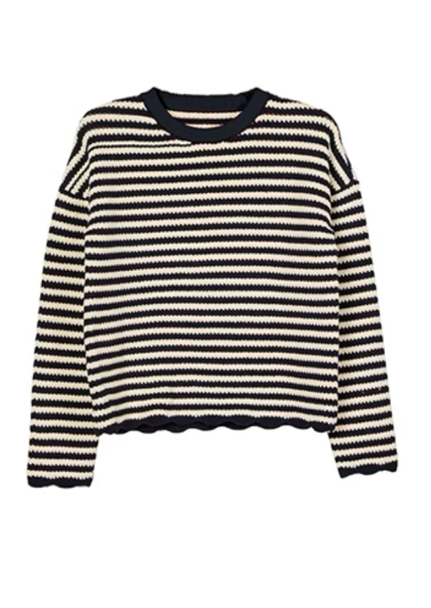 Febo Navy Stripe Pullover - Image 3