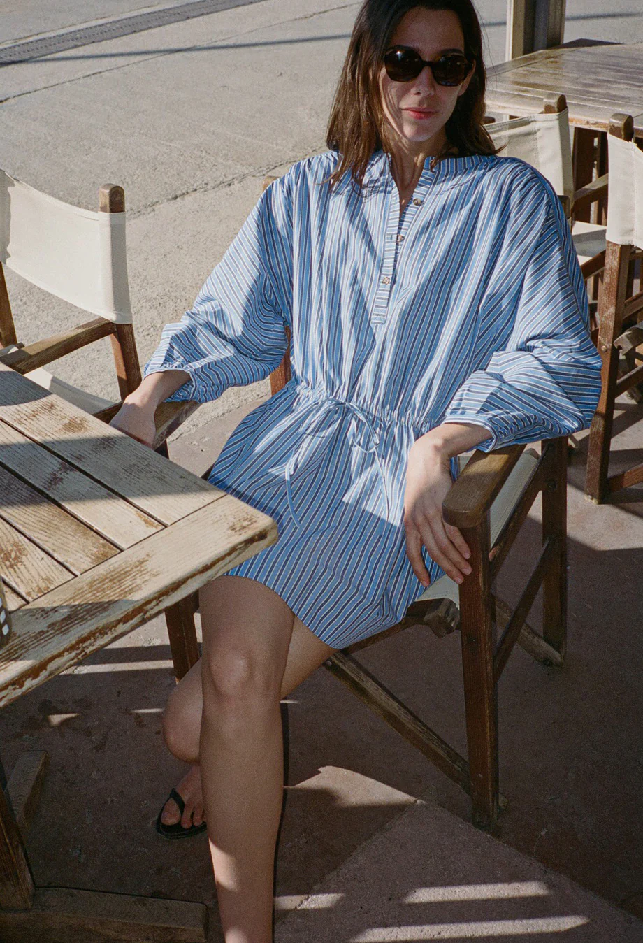 Felina Stripe Shirting Dress - Image 2