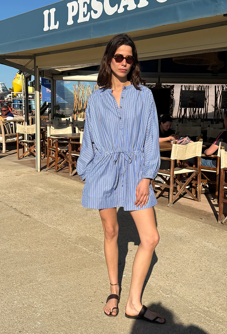Felina Stripe Shirting Dress - Image 5