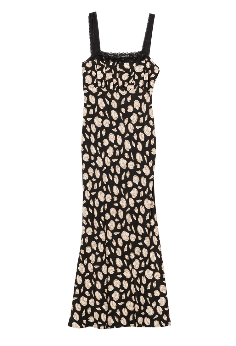 Fiore Shell Print Midi Dress - Image 10