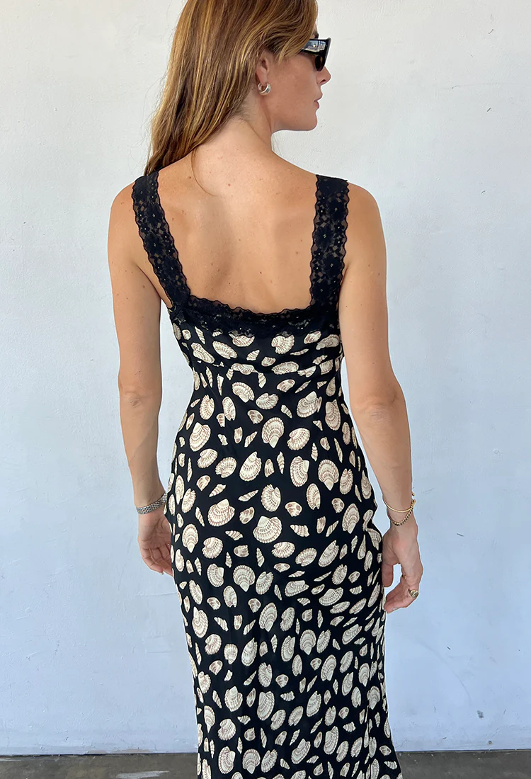 Fiore Shell Print Midi Dress - Image 4