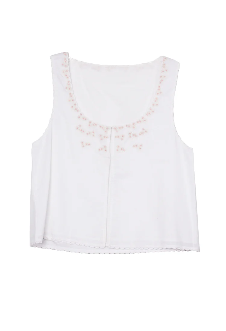 Francie Hook & Eye Cotton Top - Image 3