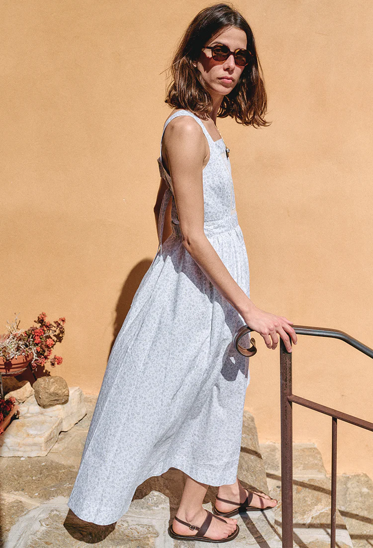 Freja English Garden Cotton Poplin Dress - Image 3