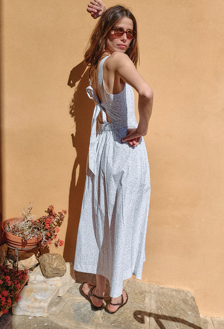 Freja English Garden Cotton Poplin Dress - Image 4