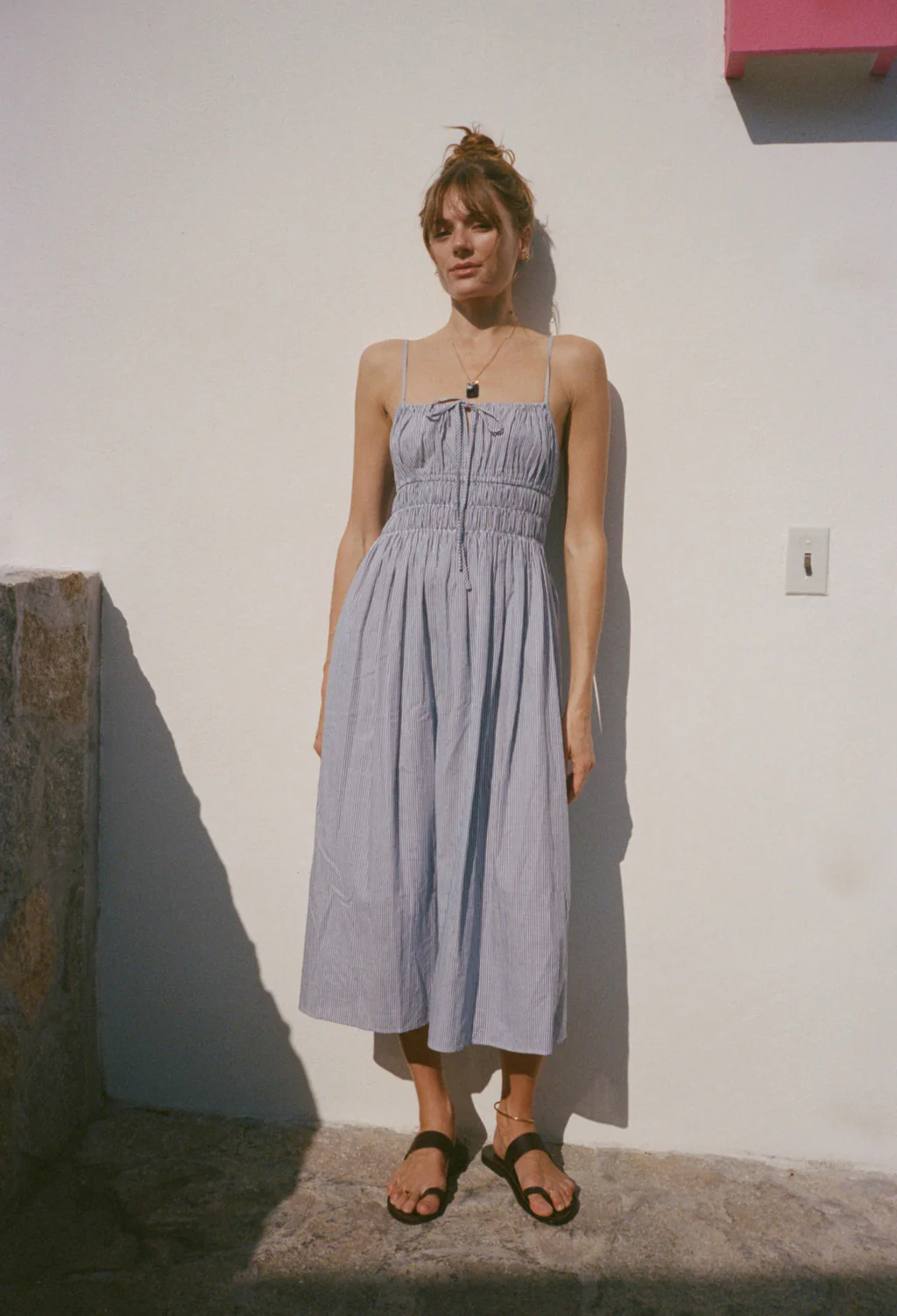 Gabriela Stripe Cotton Dress - Image 3