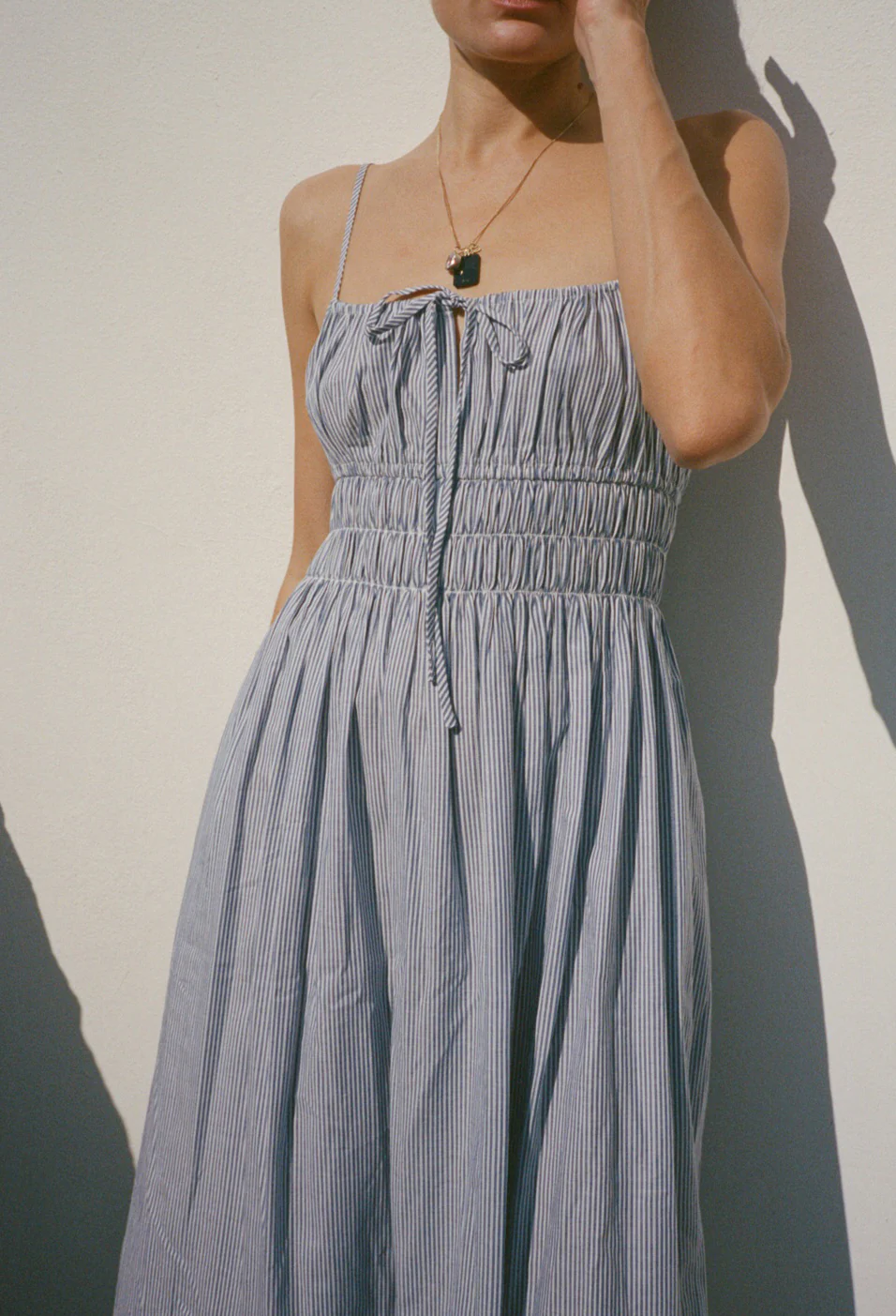 Gabriela Stripe Cotton Dress - Image 4