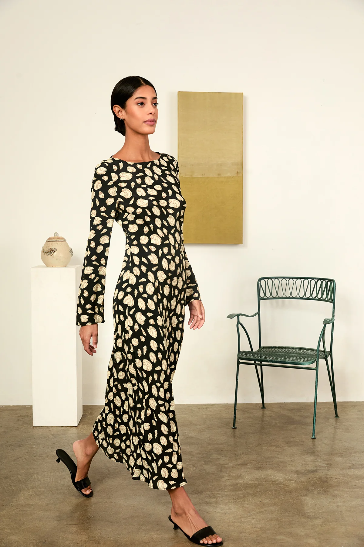 Gaia Long Sleeve Midi Dress - Image 5