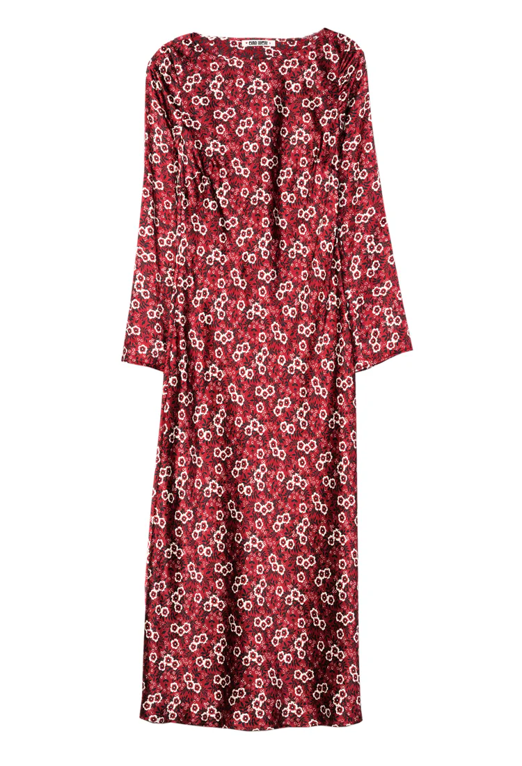 Gaia Ruby Silk Dress - Image 7