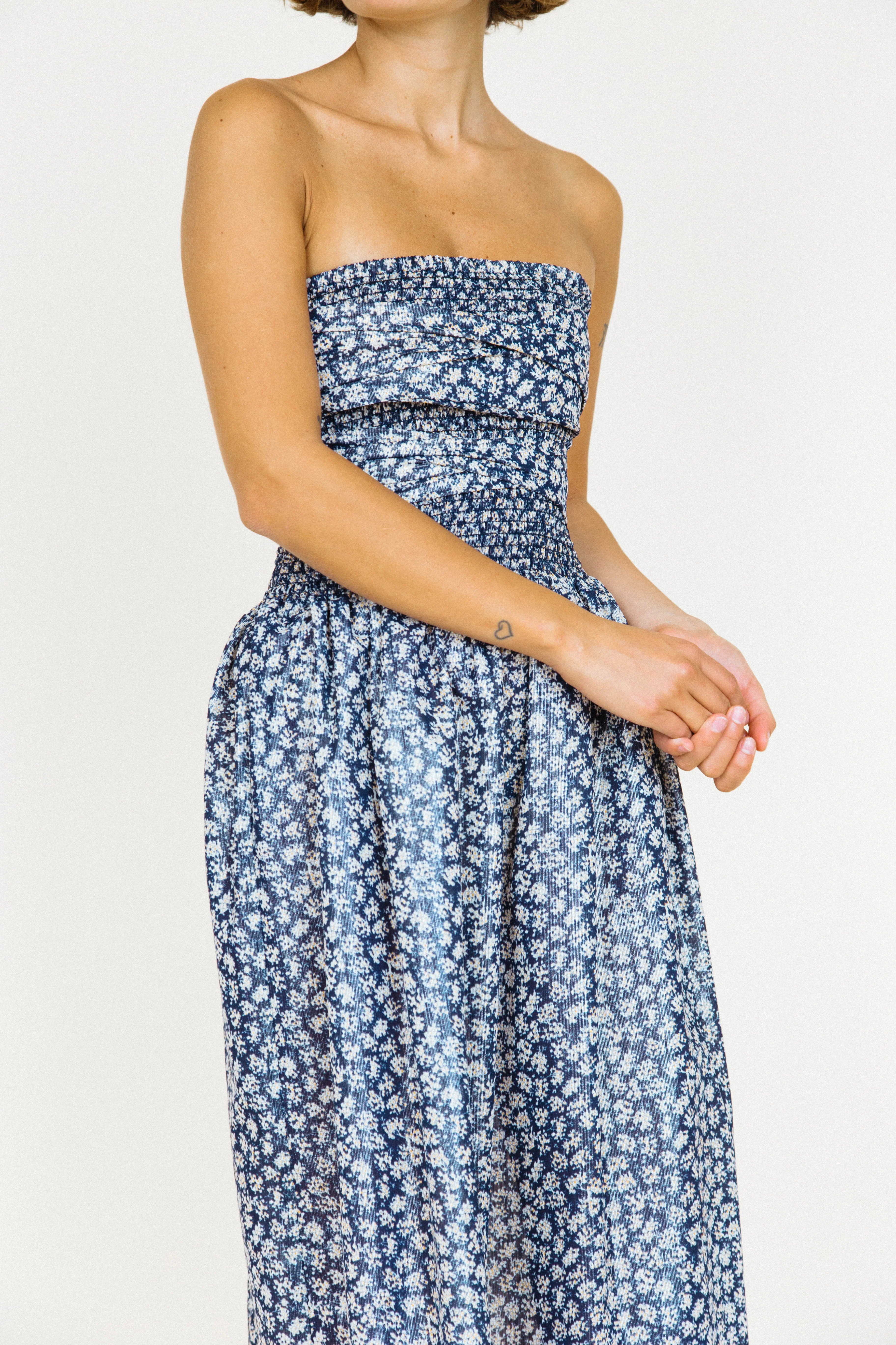 Gia Dress Floral Lurex