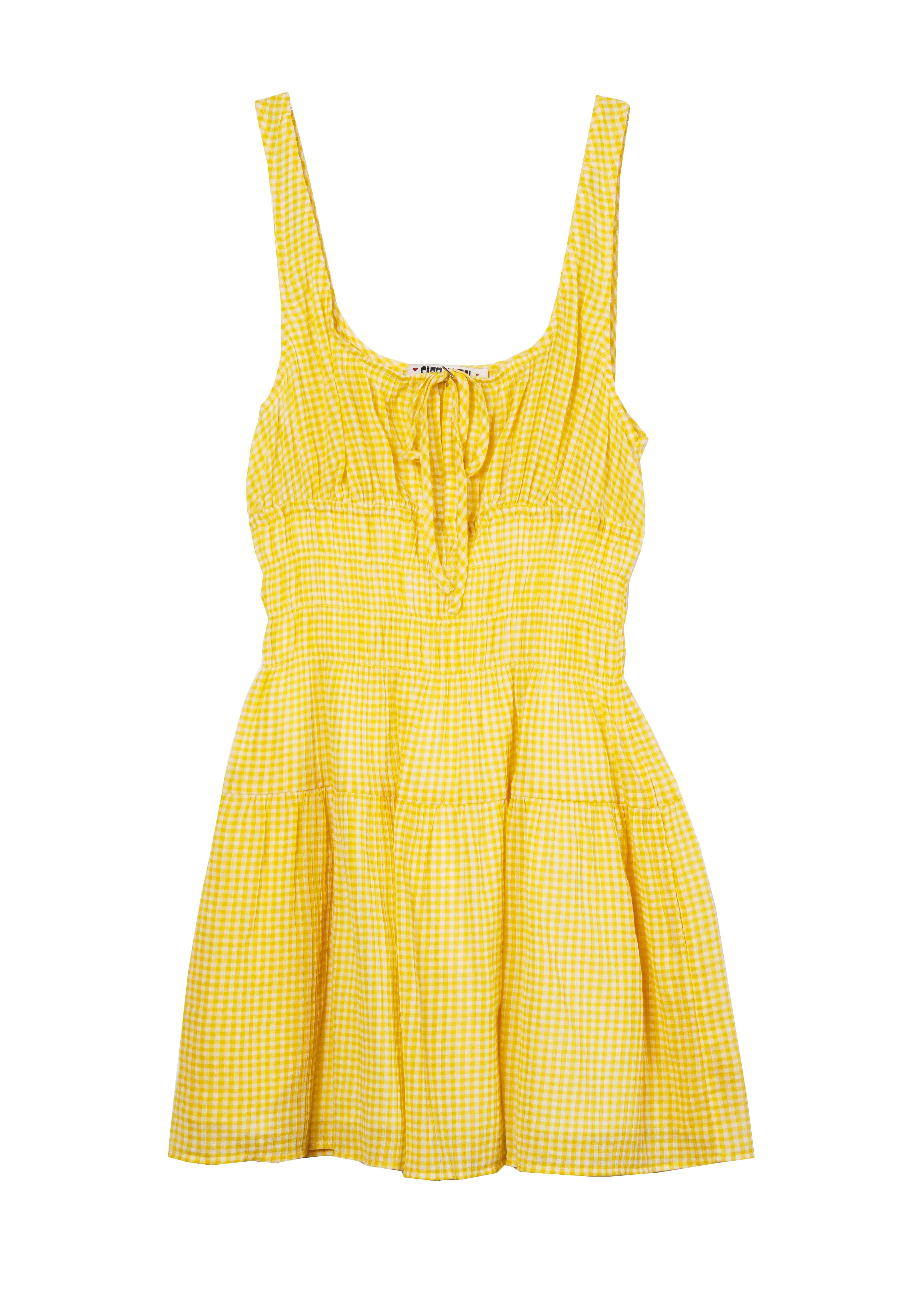 Gianluca Sun Gingham Cotton Dress - Image 6