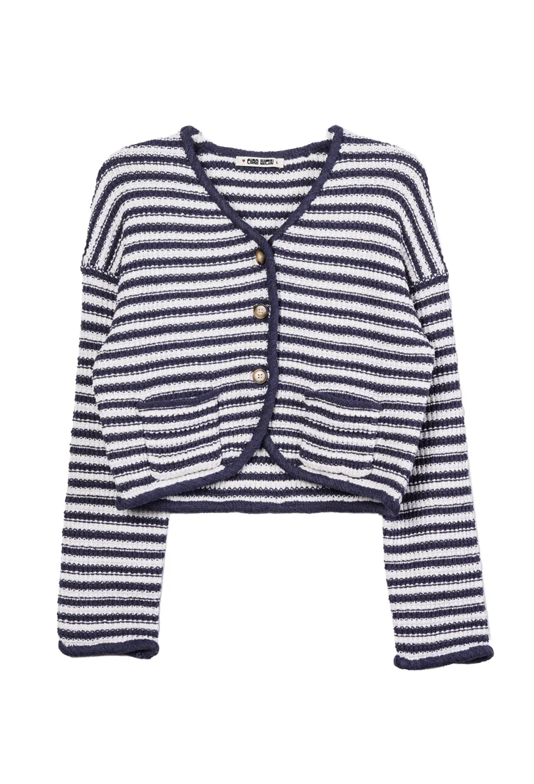 Herta Stripe Knit Jacket - Image 8