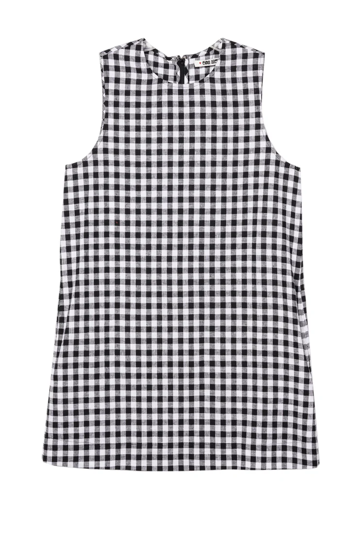 Indus Gingham Dress - Image 5