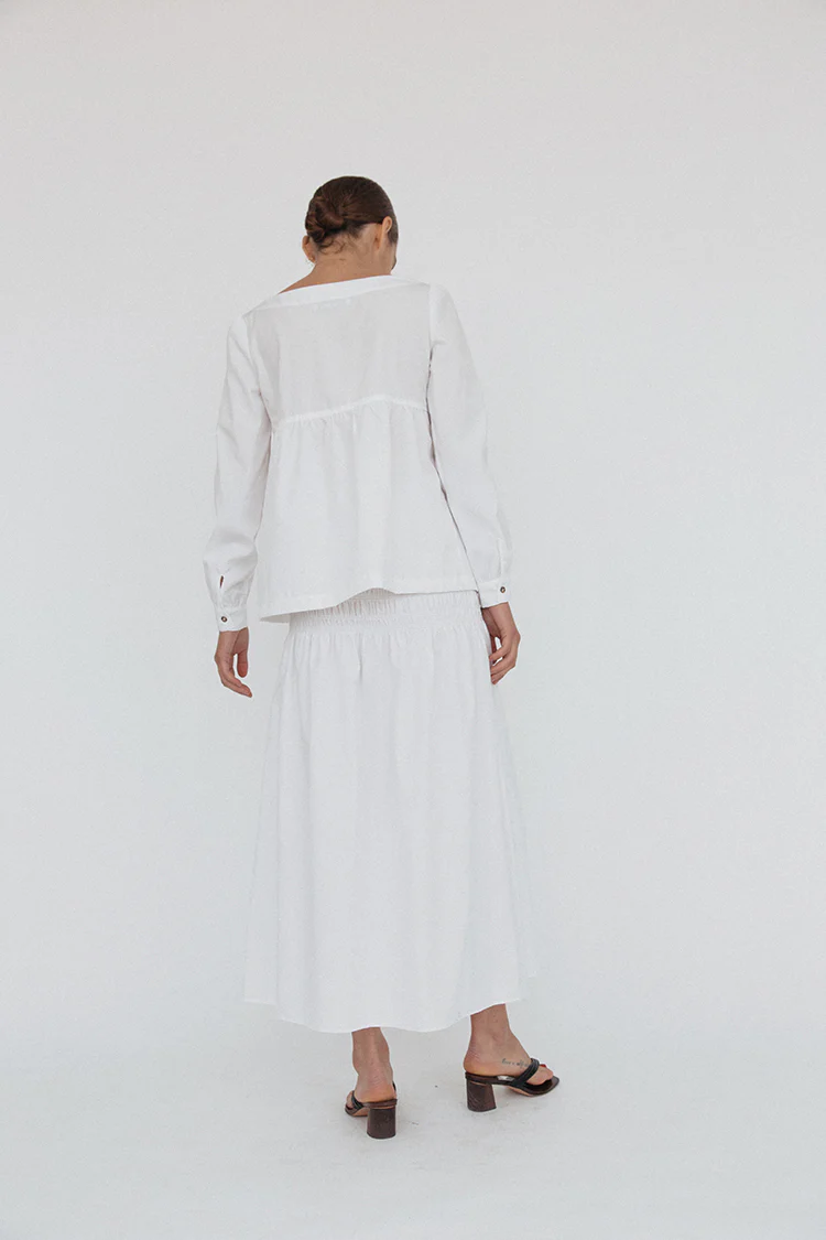 Ines Top White Cotton - Image 5
