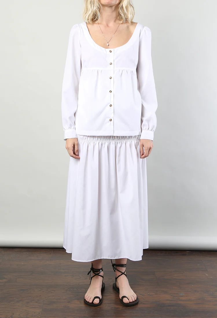 Ines Top White Cotton - Image 6