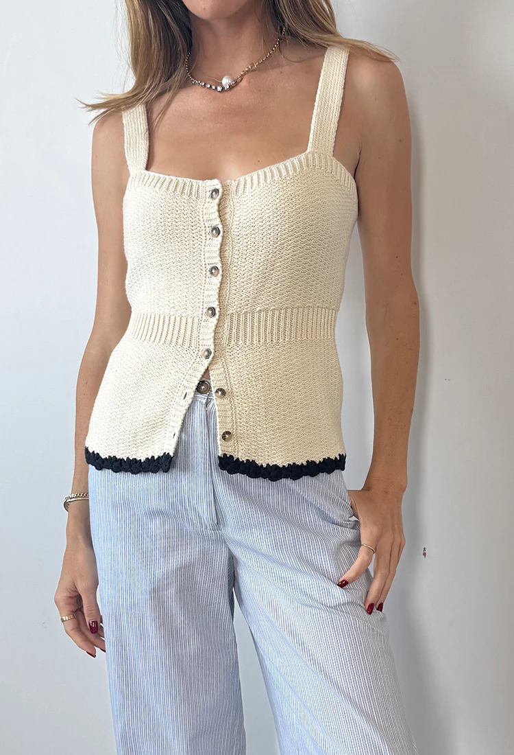 Iren Ivory Knit Top - Image 4