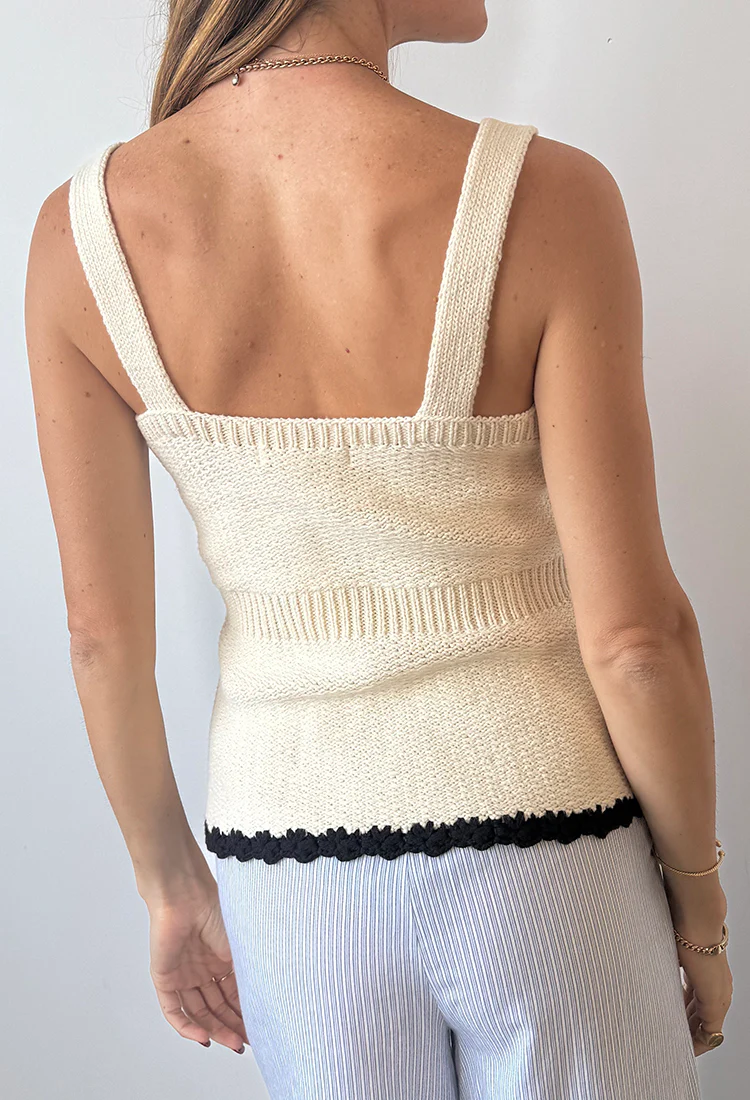 Iren Ivory Knit Top - Image 5