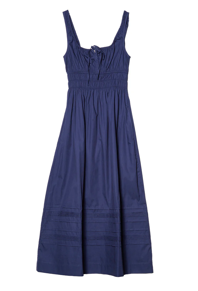 Iris Midnight Cotton Dress - Image 4