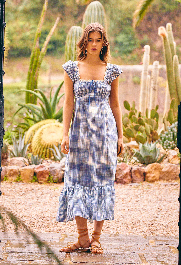 Rixo x Ciao Lucia Isla Dress Check - Image 5