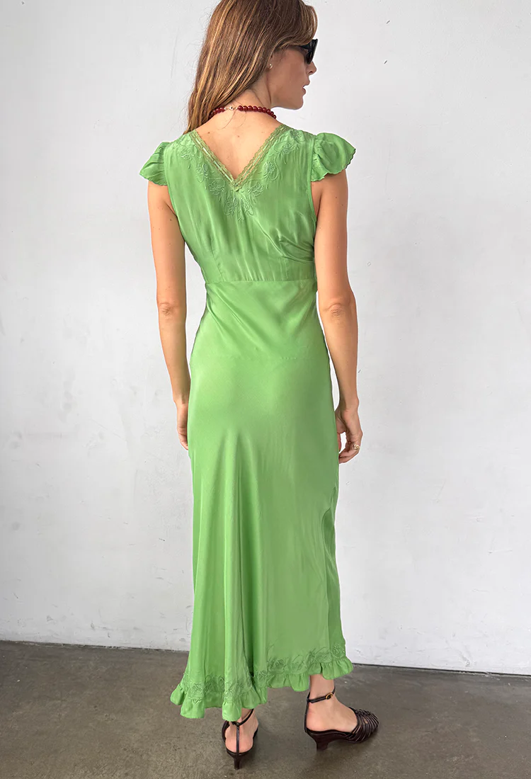 Isol Dress Jade Floral Embroidery - Image 6
